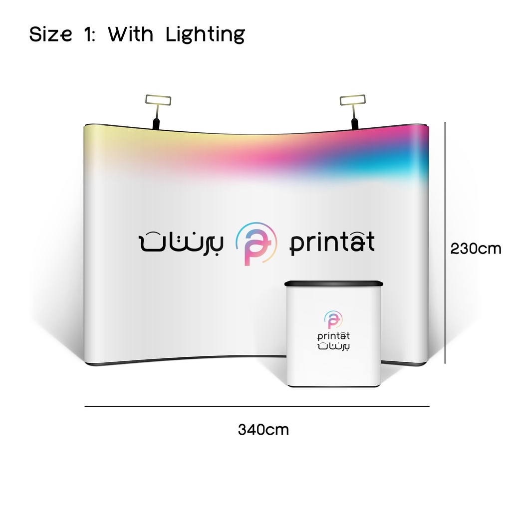 ستاند بوب أب مع طاولة عرض