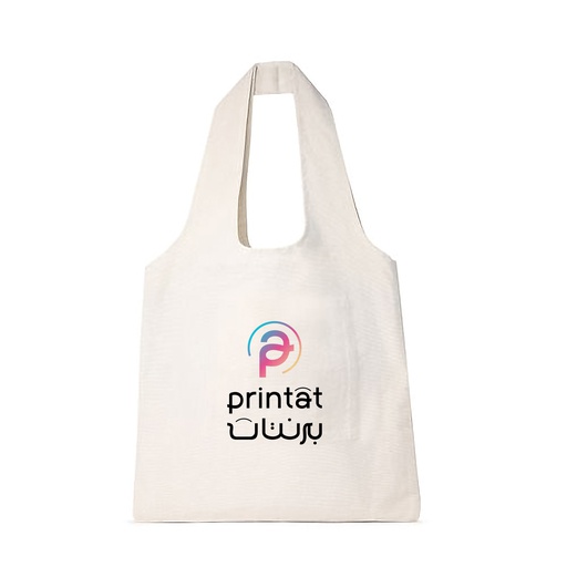 [1014] Canvas Tote Bag Beige