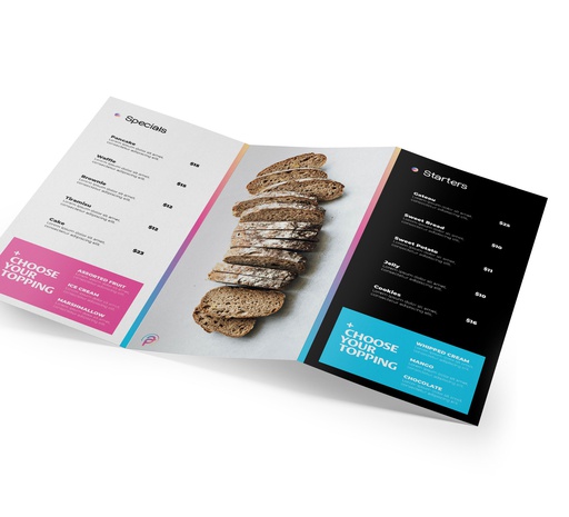 [1041] Menu Tri-Fold