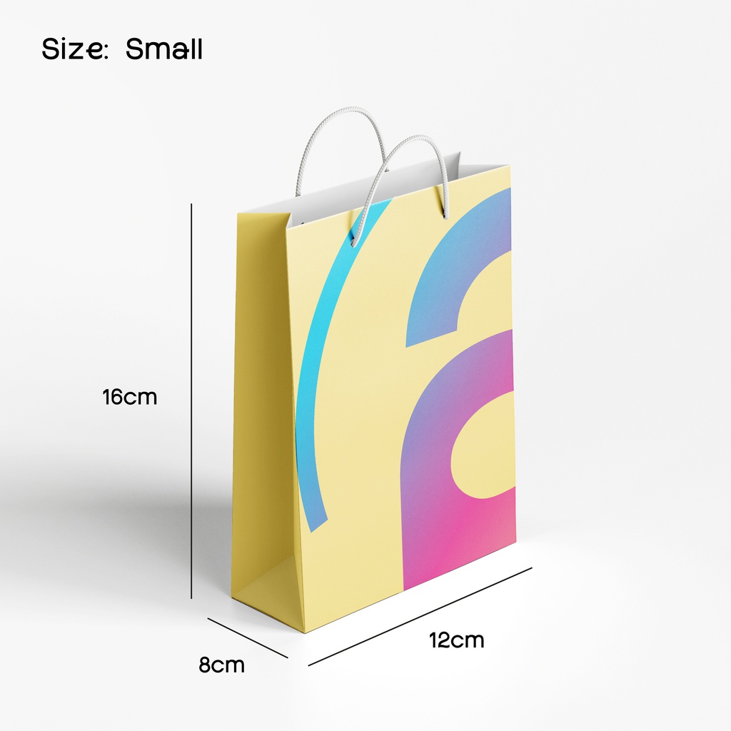 كيس فاخر بطباعة كاملة الألوان